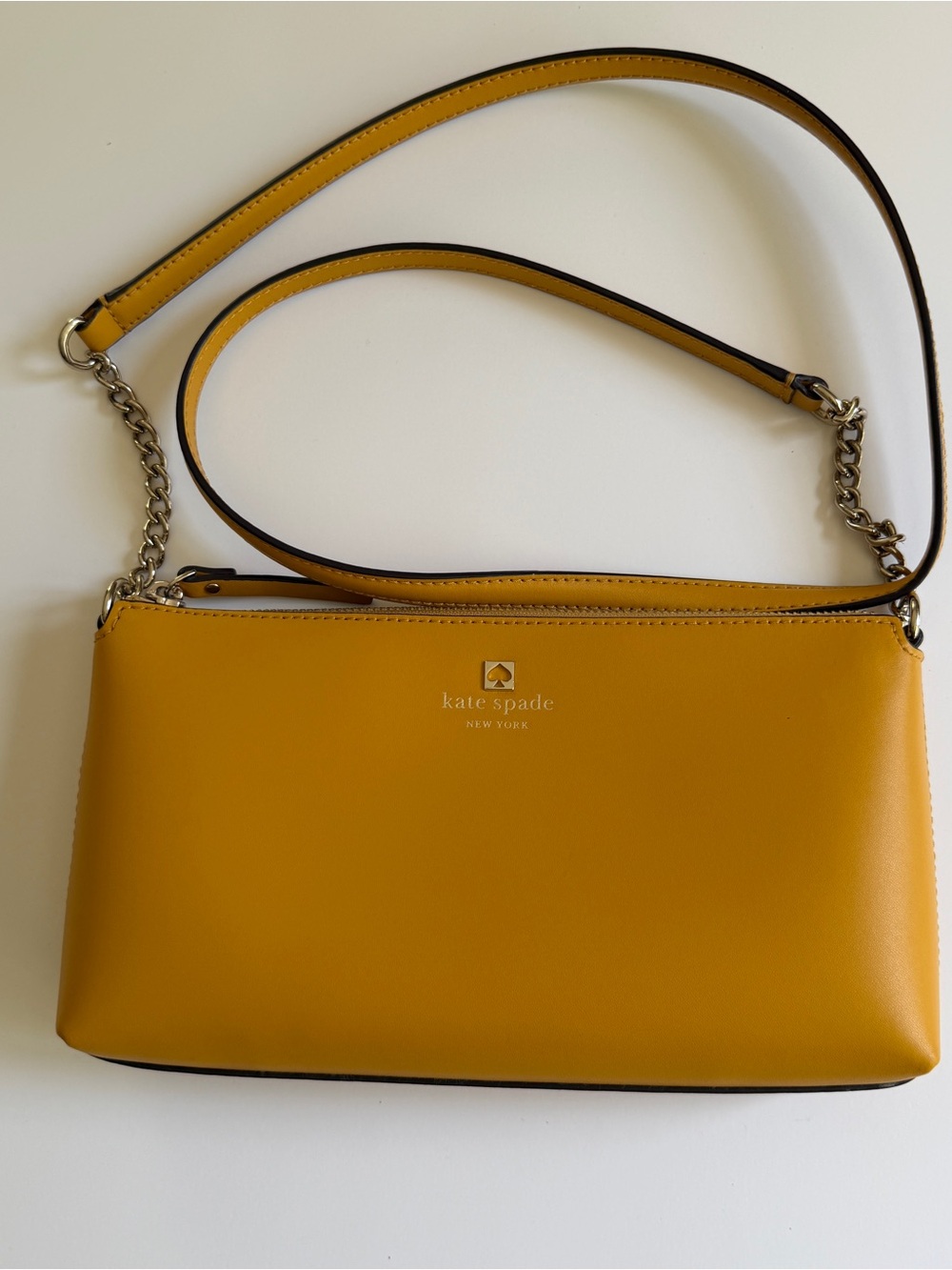 Kate Spade Sawyer Street Declan Crossbody Bag Mustard Yellow Gold